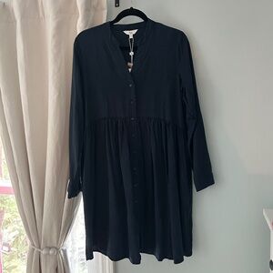 Navy maternity dress